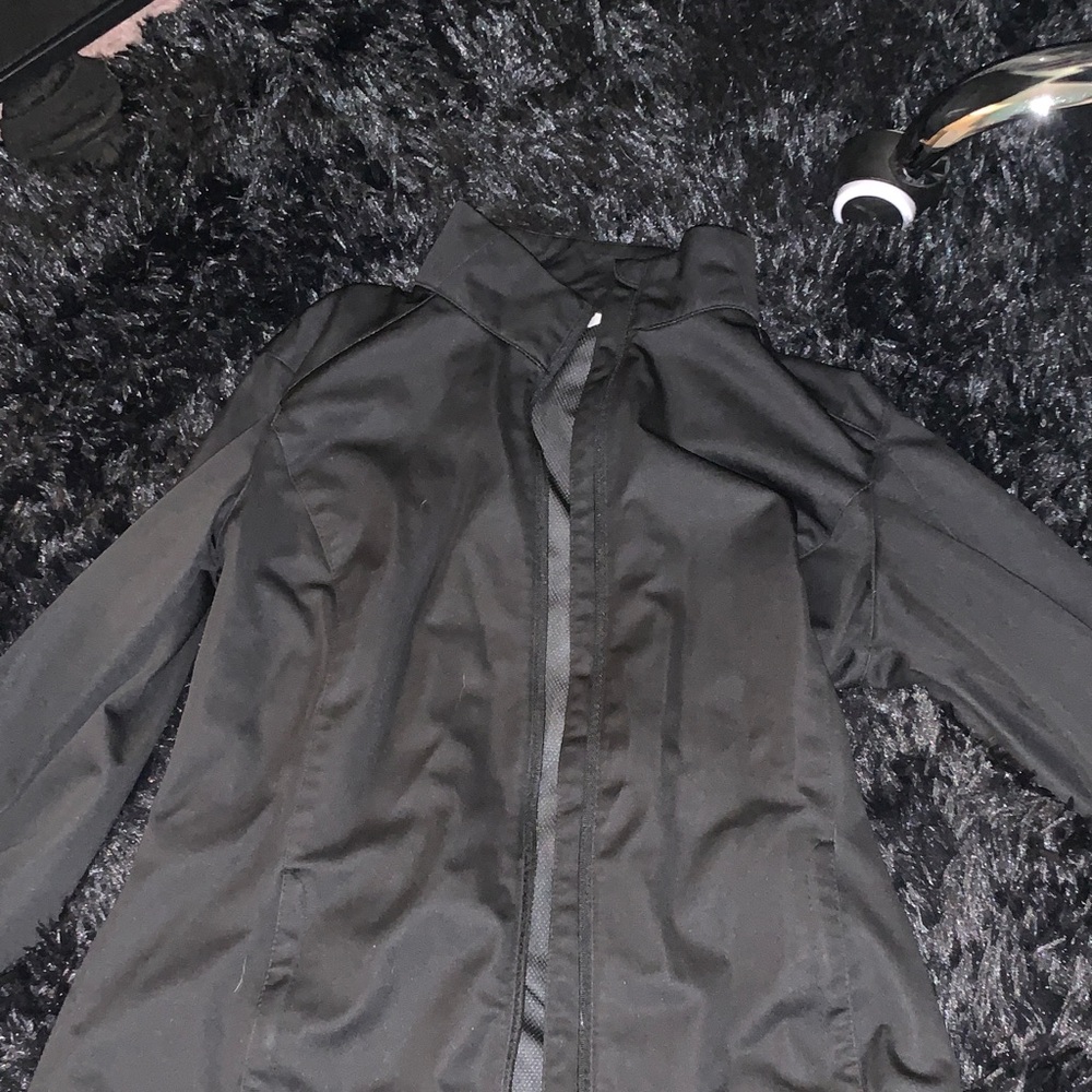 Black Long Sleeve Zip Jacket